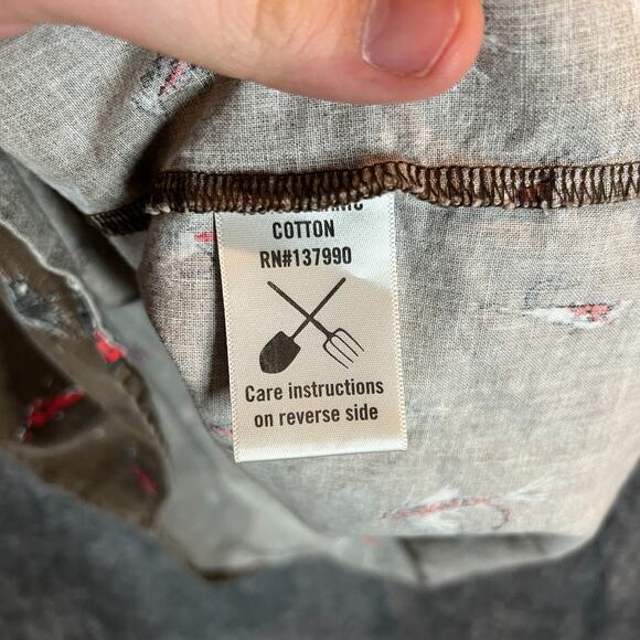 Coalatree Shirt Mens Medium Brown Fishing Lure Print Organic Cotton Outdoors - Picture 4 of 9